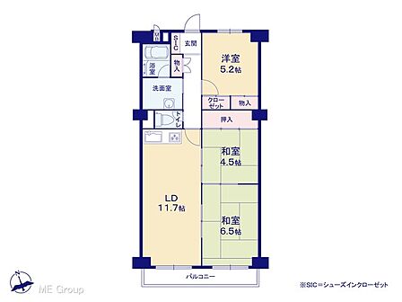 3LDK 間取り