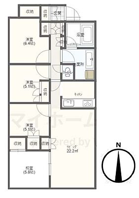 間取り ルネ京成佐倉グランレジデンス 12階/-