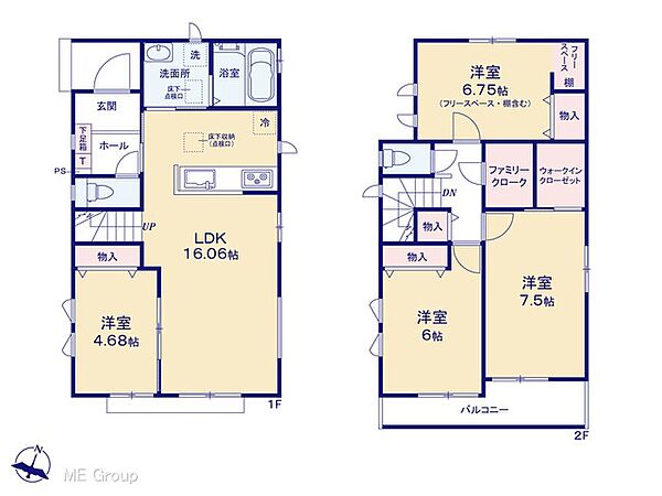 間取りを拡大表示