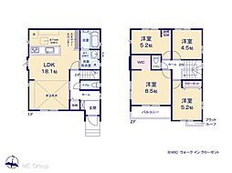 千葉市若葉区桜木北3丁目6期　新築一戸建て　全4棟