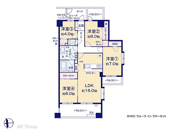 間取りを拡大表示