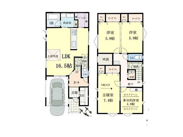 間取りを拡大表示
