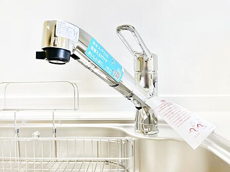 いつでも清潔なおいしいお水を。一つの水栓で水道水と浄水を使い分け。