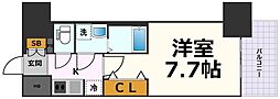 名古屋市営東山線 名古屋駅 徒歩10分の賃貸マンション 6階1Kの間取り