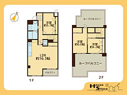 コーラルハイツ朝霞 3LDKの間取図画像