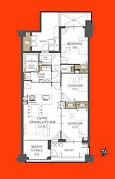 間取図画像 3LDK