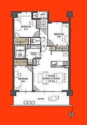 間取図画像 3LDK