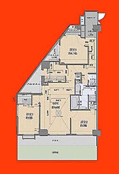 ライオンズガーデン習志野 3LDKの間取図画像