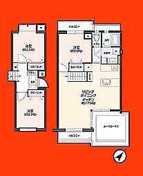 入船中央エステート22号棟 3LDKの間取図画像