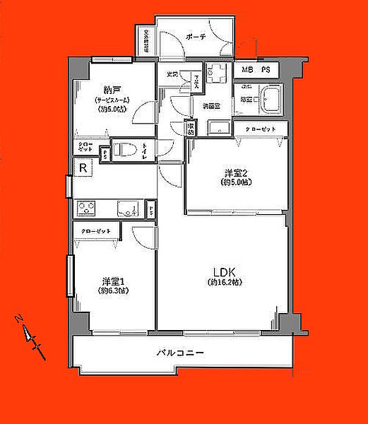 間取りを拡大表示