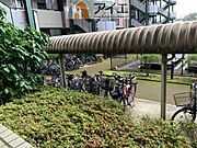 セキュリティ面にも配慮した駐輪場がございます