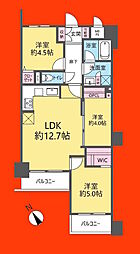 ライオンズマンション常盤平 3LDKの間取図画像
