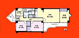 検見川パークハウスCシクラメン 3SLDKの間取図画像