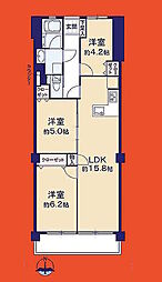 真間パレスマンション 3LDKの間取図画像