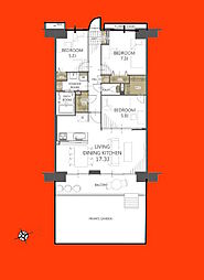 稲毛長沼パークハウス 3LDKの間取図画像