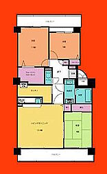 コープシティおゆみ野C棟 3LDKの間取図画像