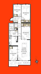 船橋丸山パークホームズ 4LDKの間取図画像