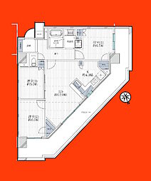 ザ・ライオンズ三郷中央タワーA 3LDKの間取図画像