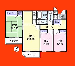 キャッスル船橋 3LDKの間取図画像