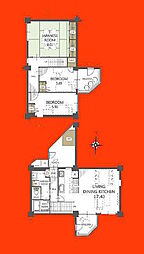 三井検見川パークマンションB 3LDKの間取図画像