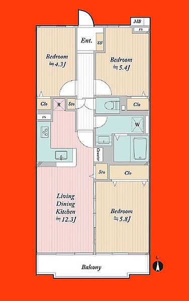間取りを拡大表示