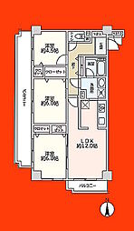 ライオンズマンション流山 3LDKの間取図画像