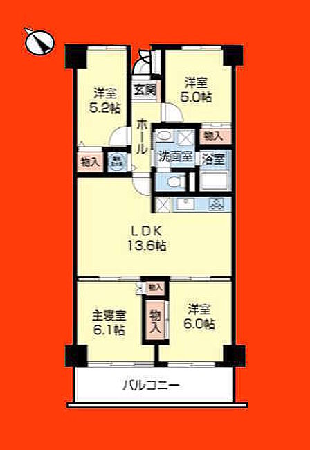 4LDK 間取り