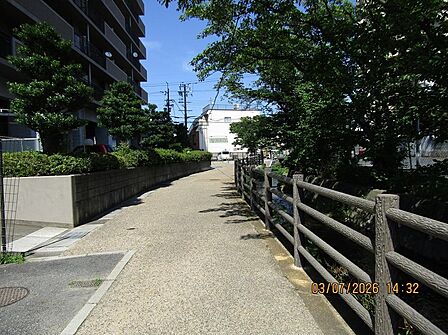 南東側道路(遊歩道)