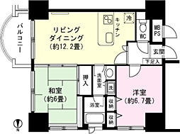 間取図画像 2LDK