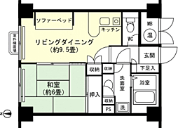 プリンスハイム湯沢 1LDKの間取図画像