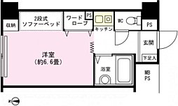プレジール湯沢 ワンルームの間取図画像