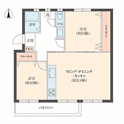 間取図画像 2LDK