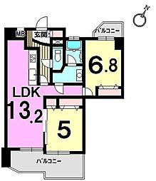 間取図画像 2LDK