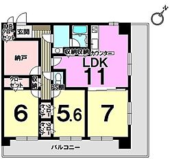 間取図画像 3SLDK