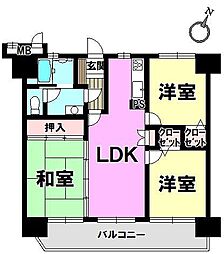 間取図画像 3LDK