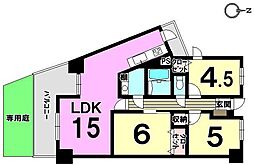 ロワールマンション和白5 3LDKの間取図画像