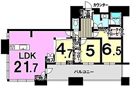 アイランドシティオーシャン&フォレストタワーレジデンスウエスト棟 3LDKの間取図画像