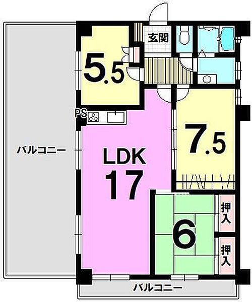 間取りを拡大表示