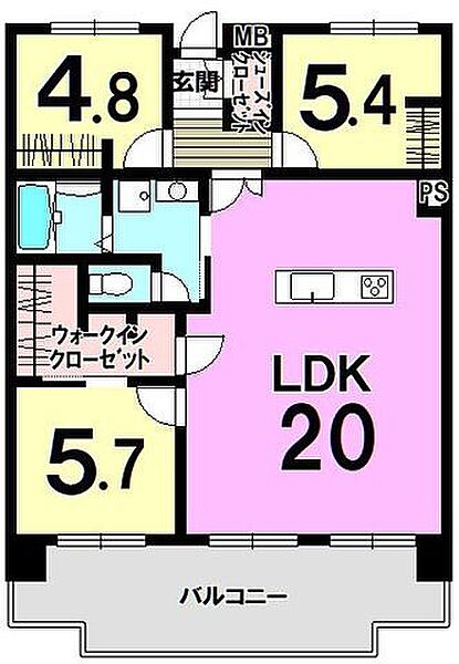 間取りを拡大表示