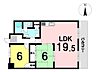 間取り：2LDKの間取り