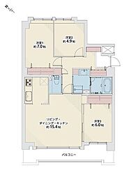 シアス羊ケ丘通り 3LDKの間取図画像