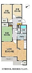 ロピア西麻生 3LDKの間取図画像