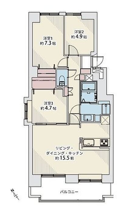 地下鉄東西線「白石」駅徒歩10分!令和8年5月に水回りや内装をまるごと一新した快適な3LDKです。経済的な都市ガス仕様、敷地内駐車場空有&長期修繕計画有で、将来の安心も兼ね備えたリノベーション物件。