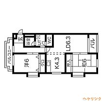 ベル・ハイツ清水  ｜ 愛知県名古屋市北区清水3丁目（賃貸マンション2LDK・1階・57.64㎡） その2