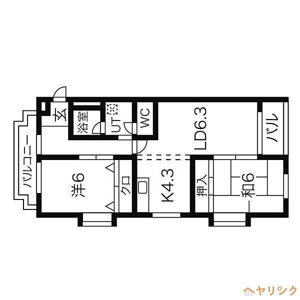 ベル・ハイツ清水 ｜愛知県名古屋市北区清水3丁目(賃貸マンション2LDK・1階・57.64㎡)の写真 その2