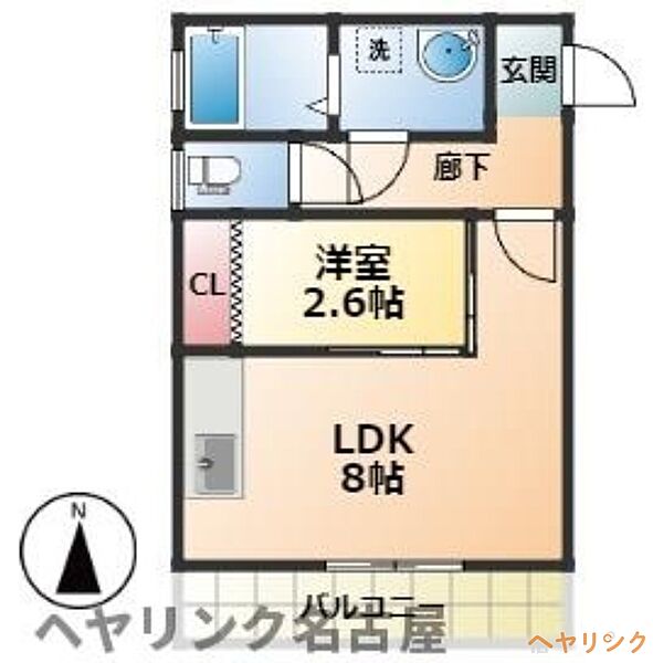 アルビレオ ｜愛知県名古屋市北区平安2丁目(賃貸マンション1LDK・3階・29.50㎡)の写真 その2