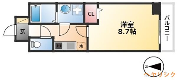 HF丸の内レジデンス ｜愛知県名古屋市西区幅下2丁目(賃貸マンション1K・9階・27.59㎡)の写真 その2
