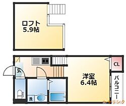 パルティーレ  ｜ 愛知県名古屋市西区枇杷島2丁目（賃貸アパート1K・2階・21.19㎡） その2