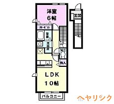 すまいらーくIV  ｜ 愛知県名古屋市西区比良4丁目（賃貸アパート1LDK・2階・42.37㎡） その2