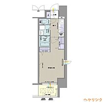 パルティール名西  ｜ 愛知県名古屋市西区枇杷島2丁目（賃貸マンション1K・2階・28.85㎡） その2